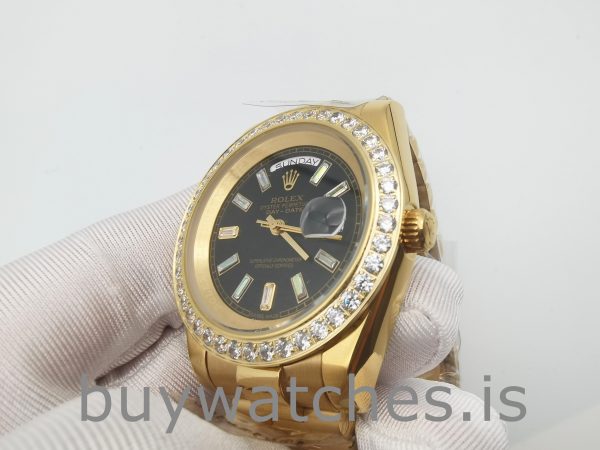 Rolex Day-Date 228348RBR 18k arany gyémántokkal 40 mm-es automatikus karóra
