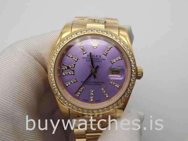 Rolex Datejust 278384 Női 31 mm-es automatikus lila gyémánt órával