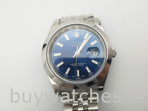 Rolex Datejust 126300 Férfi 41 mm-es kék acél automata óra
