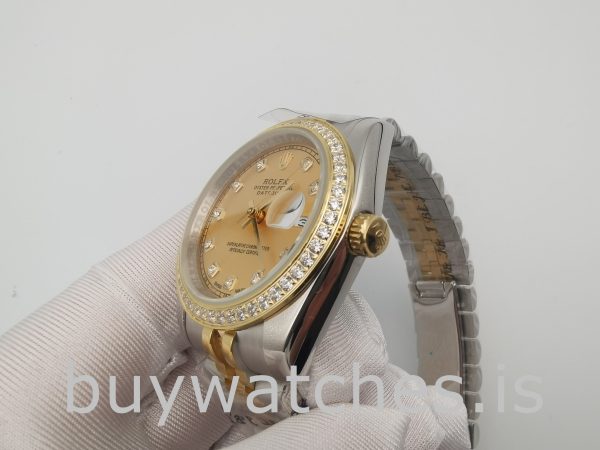 Rolex Datejust 126283RBR 36 mm-es pezsgő tárcsás női automata óra